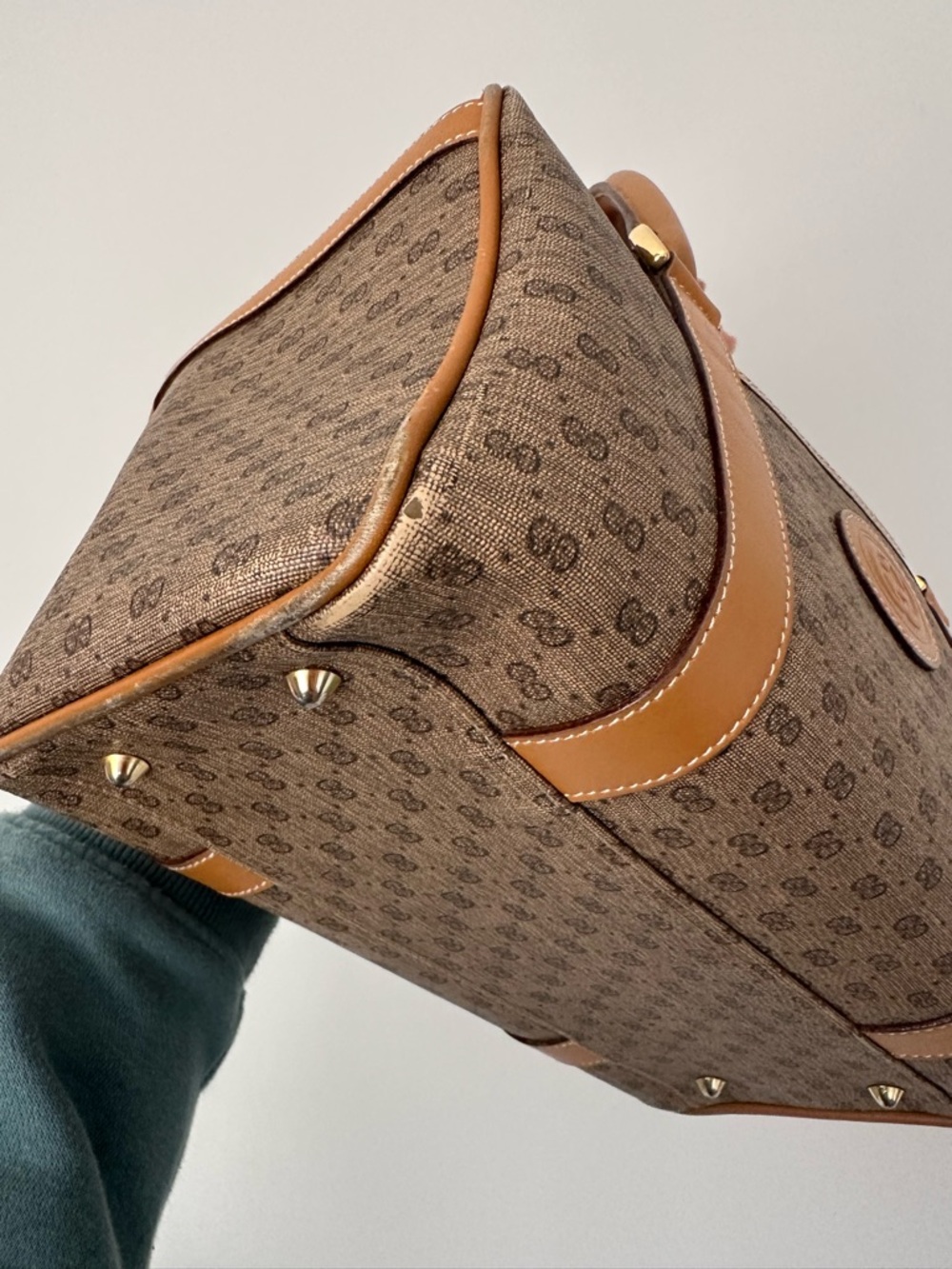 Gucci GG Monogram Leather Boston Bag - Picture 11 of 14